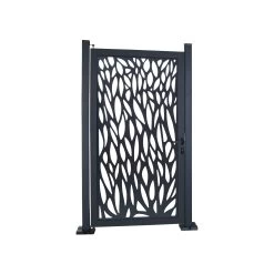 GoodHome Neva Aluminium Leaf Gate, (H)1.7m (W)0.93m