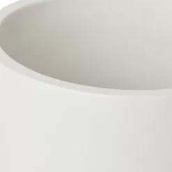 GoodHome White Terracotta Circular Plant Pot (Dia)20.5cm -Garden Shop goodhome white terracotta circular plant pot dia 20 5cm3663602441274 36c bq