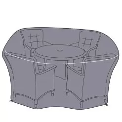 Hartman Heritage 4 Seater Round Dining Set Protective Cover