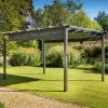 Hartman Roma Pergola With Retractable Canopy, 4m X 3m - Grey