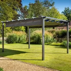 Hartman Roma Pergola Canopy Only, 4m X 3m – Grey