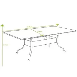 Hartman Amalfi 8 Seater Rectangular Garden Furniture Set With Parasol - Bronze -Garden Shop hartman amalfi 8 seater rectangular dining set 5
