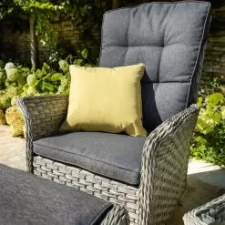 Hartman Heritage 2 Seater Reclining Companion Set - Ash/Slate -Garden Shop heritage 2 seater reclining companion set ashslate 3