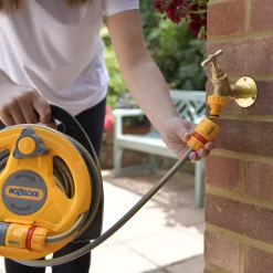 Hozelock Micro Hose Reel Set (L)10m -Garden Shop hozelock micro hose reel set l 10m5010646062466 02i bq