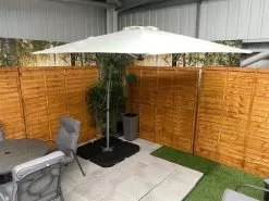 Easy Up 2.7m Cantilever Parasol - Beige -Garden Shop hqdefault 248 1