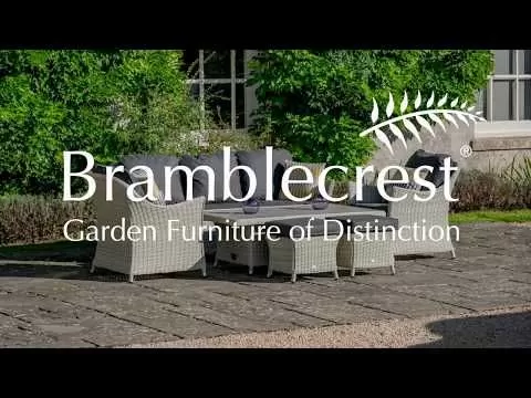 Bramblecrest Monterey 4 Seater Round Dining Set & Parasol 1 Bramblecrest Monterey 4 Seater Round Dining Set & Parasol