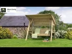 Zest Outdoor Living Miami Swing Seat - 3 Seater -Garden Shop hqdefault 35