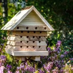 Wildlife World Interactive Solitary Bee Hive -Garden Shop interactive bee hive flip top 1 1