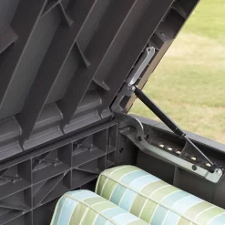 Keter Borneo Rattan Effect Plastic Garden Storage Box -Garden Shop keter borneo rattan effect plastic garden storage box7290103669065 02bq