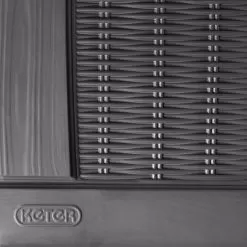 Keter Borneo Rattan Effect Plastic Garden Storage Box -Garden Shop keter borneo rattan effect plastic garden storage box7290103669065 03bq