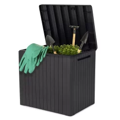 Keter City Box Graphite Wood Effect Flat Garden Storage 113L 7 Keter City Box Graphite Wood Effect Flat Garden Storage 113L -Garden Shop keter city box graphite wood effect flat garden storage 113l7290112631459 02c bq