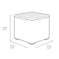 Keter Graphite 38.1L Small Plastic Storage Box & Lid 15 Keter Graphite 38.1L Small Plastic Storage Box & Lid -Garden Shop keter graphite 38 1l small plastic storage box lid8711245155517 01t