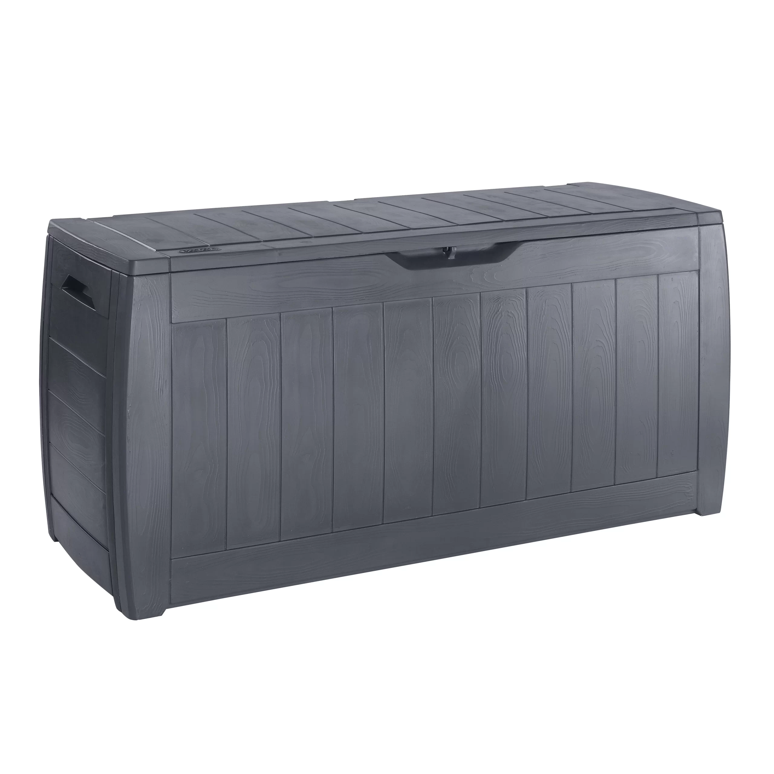 Keter Hollywood Wood Effect Plastic Garden Storage Box 3 Keter Hollywood Wood Effect Plastic Garden Storage Box - Image 3