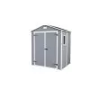 Keter Manor Apex Grey Plastic Shed With Floor (Base Included)