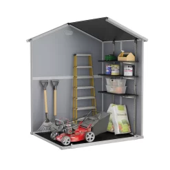 Keter Manor Apex Grey Plastic Shed With Floor (Base Included) -Garden Shop keter manor apex grey plastic shed with floor base included 7290103660390 04t bq