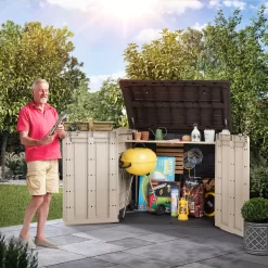 Keter Store It Out Midi Wood Effect Garden Storage Box -Garden Shop keter store it out midi wood effect garden storage box7290112634276 05i bq