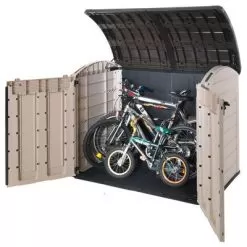 Keter Store It Out Ultra Wood Effect Plastic Barrel Bike Store -Garden Shop keter store it out ultra wood effect plastic barrel bike store7290106922471 01i