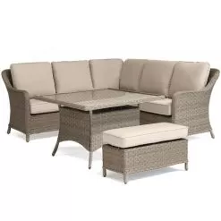 Kettler Charlbury 6 Seater Casual Mini Corner Lounge Set -Garden Shop kettler charlbury mini corner sofa set