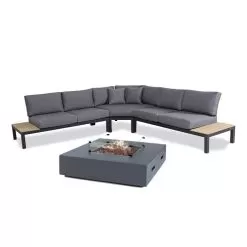 Kettler Elba Grande 5 Seater Low Corner Lounge Set With Fire Pit 10 Kettler Elba Grande 5 Seater Low Corner Lounge Set With Fire Pit -Garden Shop kettler elba 5 seat low lou