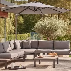 Kettler Round Free Arm Parasol, Slate – 3m 7 Kettler Round Free Arm Parasol, Slate – 3m -Garden Shop kettler free arm parasol slate