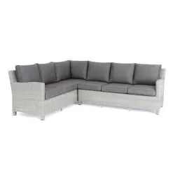 Kettler Palma 8 Seater Corner Dining Set - Whitewash -Garden Shop kettler palma corner set sofa whitewash