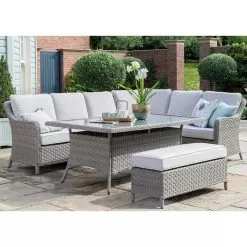 Kettler Charlbury 8 Seater Corner Dining Set -Garden Shop kettler charlbury 8 seater corner dining set 1 1