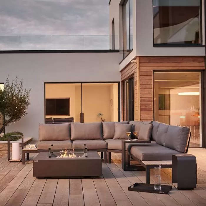 Kettler Elba Grande 5 Seater Low Corner Lounge Set With Fire Pit 3 Kettler Elba Grande 5 Seater Low Corner Lounge Set With Fire Pit - Image 3