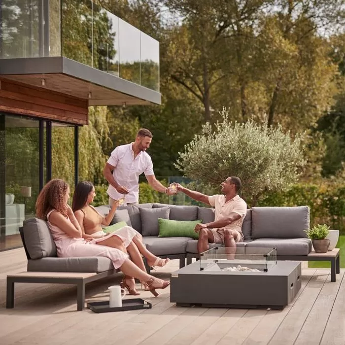 Kettler Elba Grande 5 Seater Low Corner Lounge Set With Fire Pit 4 Kettler Elba Grande 5 Seater Low Corner Lounge Set With Fire Pit - Image 4