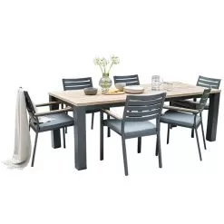 Kettler Elba 6 Seater Rectangular Dining Set -Garden Shop kettler elba 6 seat rectangular dining set 1