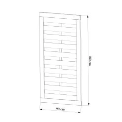 Klikstrom Tiama Pine Horizontal Slats Gate, (H)1.8m (W)0.9m 9 Klikstrom Tiama Pine Horizontal Slats Gate, (H)1.8m (W)0.9m -Garden Shop klikstrom tiama pine horizontal slats gate h 1 8m w 0 9m5059340668833 01t