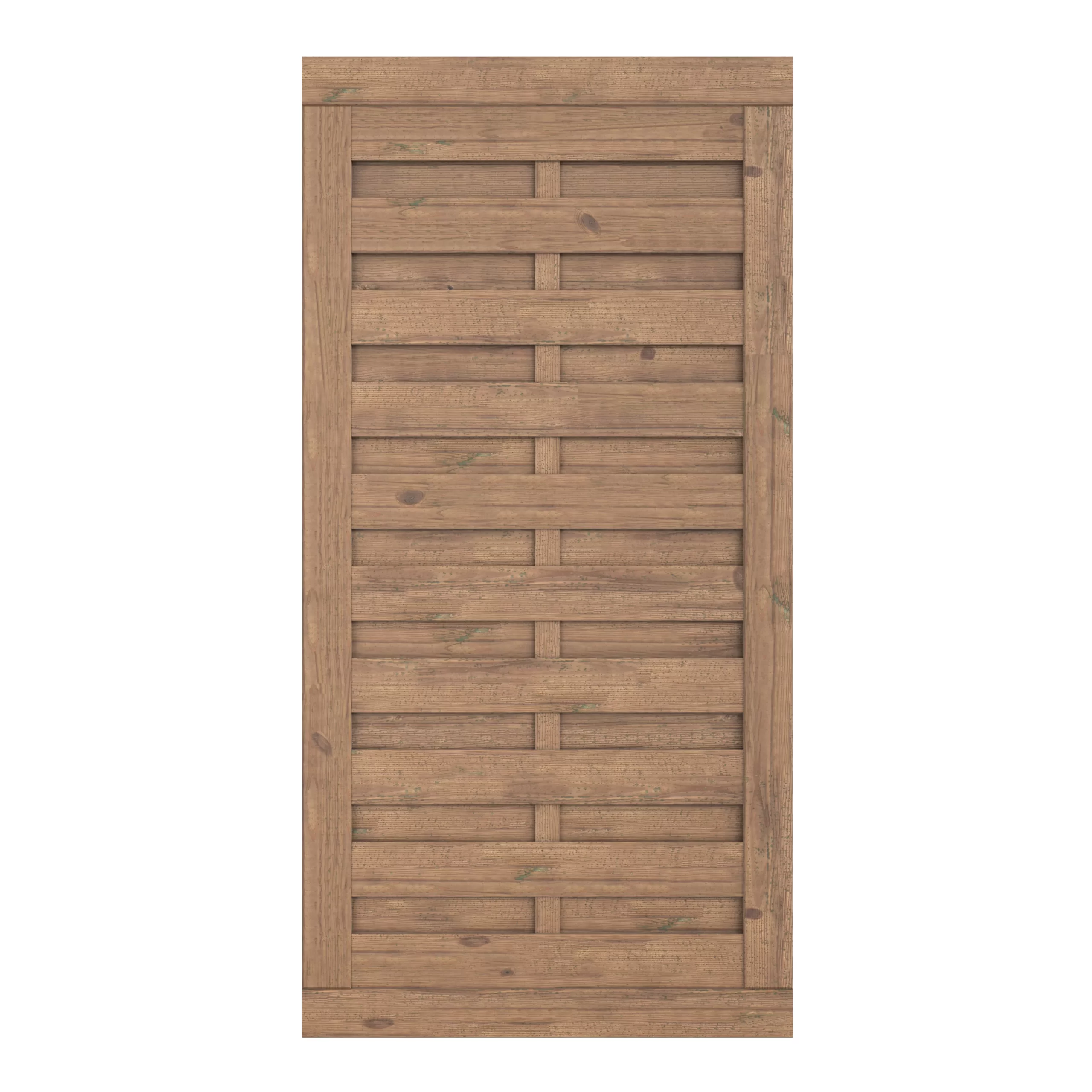 Klikstrom Tiama Pine Horizontal Slats Gate, (H)1.8m (W)0.9m 1 Klikstrom Tiama Pine Horizontal Slats Gate, (H)1.8m (W)0.9m