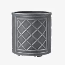 Stewart Garden Lead Effect Round Planter, Pewter - 32cm -Garden Shop lead effect round planter 1