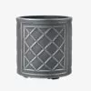 Stewart Garden Lead Effect Round Planter, Pewter - 32cm