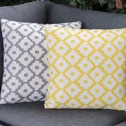 Bramblecrest Square Scatter Cushion, Pantone Range - Lemon Medallion -Garden Shop lemon medallion square cushion 3