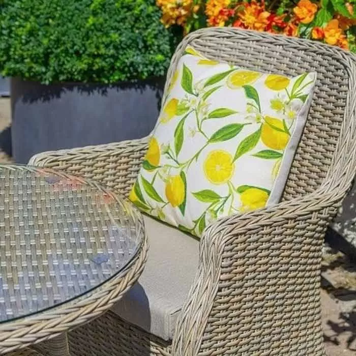 LG Outdoor Scatter Cushion – Lemon Tree 3 LG Outdoor Scatter Cushion – Lemon Tree - Image 3