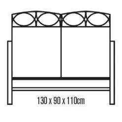 LG Outdoor 2 Seater Bench Cover -Garden Shop lg outdoor 2 seater bench cover2