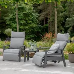 LG Outdoor Barcelona 2 Seater Recliner Set -Garden Shop lg outdoor barcelona bistro set1 1