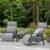 LG Outdoor Barcelona 2 Seater Recliner Set