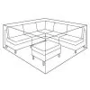 LG Outdoor Large Modular Corner Sofa Set Cover
