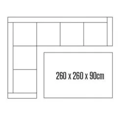 LG Outdoor Large Modular Corner Sofa Set Cover -Garden Shop lg outdoor lage modular bench cover2