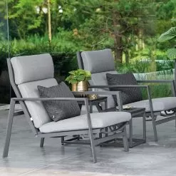 Life Deco Diamond Design Scatter Cushion - Graphite -Garden Shop life deco diamond cushion graphite1