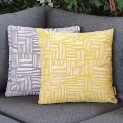 Bramblecrest Square Scatter Cushion, Pantone Range - Light Grey Wicker 6 Bramblecrest Square Scatter Cushion, Pantone Range - Light Grey Wicker -Garden Shop light grey wicker square cushion 3