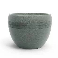 Stewart Garden Galilee Low Planter, Marble Green - 48cm