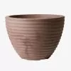 Stewart Garden Low Honey Pot Planter, Dark Brown - 37cm