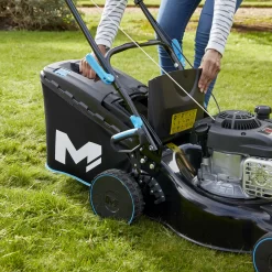 Mac Allister MLMP300H40 125cc Petrol Rotary Lawnmower -Garden Shop mac allister mlmp300h40 125cc petrol rotary lawnmower5059340124537 03i 1