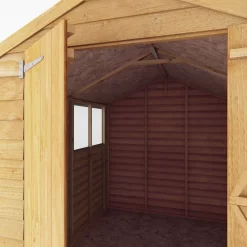 Mercia 10x6 Ft Apex Overlap Wooden 2 Door 4 Windows Shed With Floor -Garden Shop mercia 10x6 ft apex overlap wooden 2 door 4 windows shed with floor5029442074412 05c