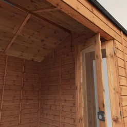Mercia 10x8 Reverse Apex Tongue & Groove Summer House With Bi-fold Door -Garden Shop mercia 10x8 reverse apex tongue groove summer house with bi fold door5029442089737 38c bq