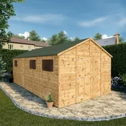 Mercia 20x10 Apex Shiplap Workshop With Double Door -Garden Shop mercia 20x10 apex shiplap workshop with double door5029442006307 01i bq