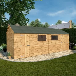 Mercia 20x10 Apex Shiplap Workshop With Double Door -Garden Shop mercia 20x10 apex shiplap workshop with double door5029442006307 02i bq