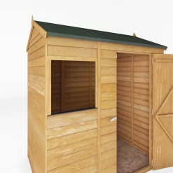 Mercia 6x4 Ft Reverse Apex Overlap Wooden Shed With Floor -Garden Shop mercia 6x4 ft reverse apex overlap wooden shed with floor5029442076959 05c